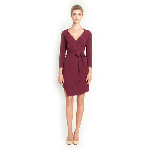 Sophia Dress - Burgundy