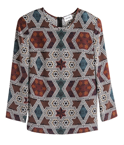 Claire Top - Dark Geo