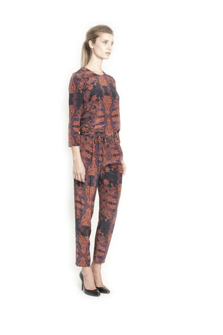 Claire Top - Dark Paisley