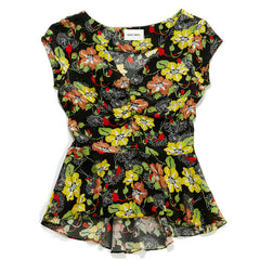 Edie Top - Dark Floral