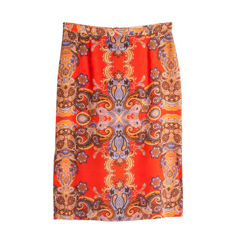 Asha Skirt - Red Paisley