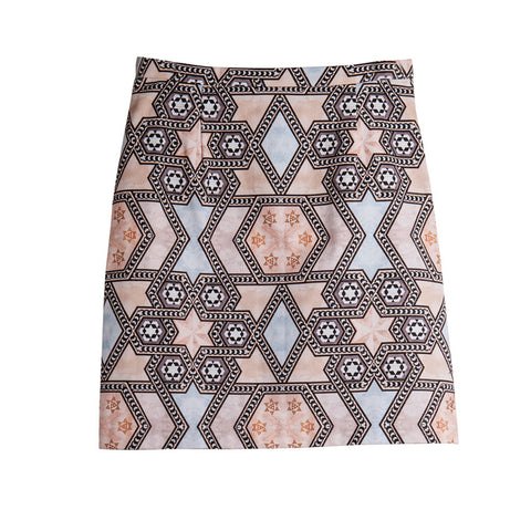 Hazel Skirt - Light Geo