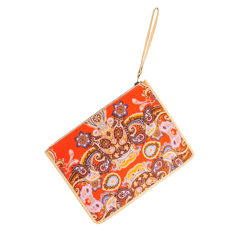 Naomi Clutch - Red Paisley