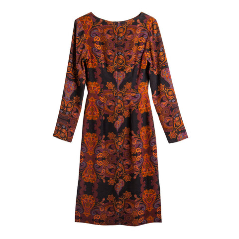 Sabina Dress - Dark Paisley