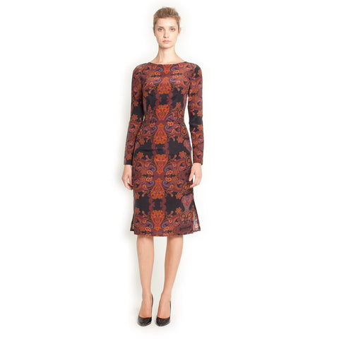 Sabina Dress - Dark Paisley